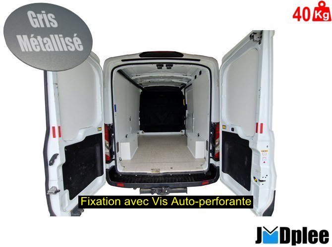 RAL GRIS - DELIVER 9 L3H2-Kit + Portes Ar Hautes ss Plancher 2 Plc Traction
