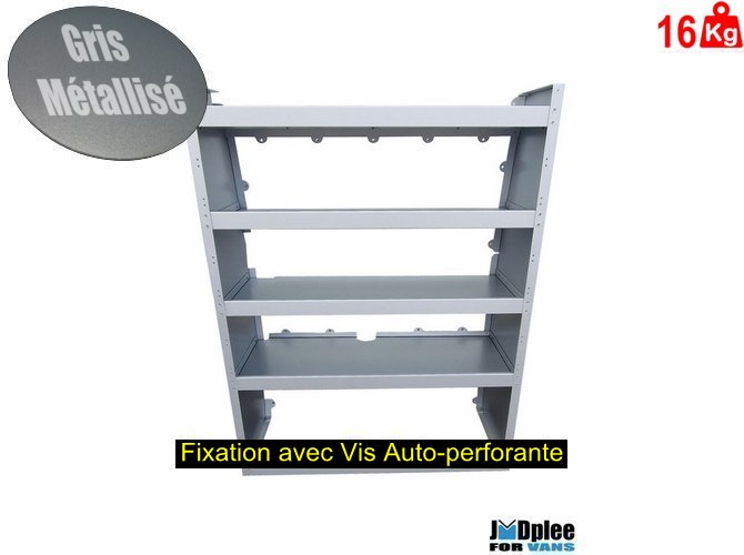 RAL GRIS - DELIVER 9-Casier Traction = LONGUEUR 1000 (L:100 x P:40 x H:158)