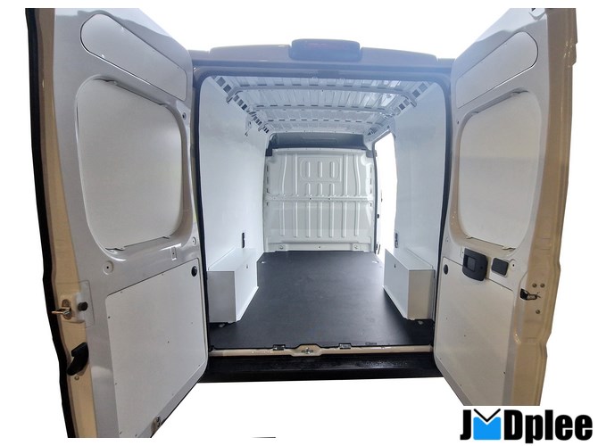 RAL BLANC - DELIVER 9 L3H2-Kit + Portes Ar Hautes Plancher Antid�rapant Polypropyl�ne Light 2 Plc Traction