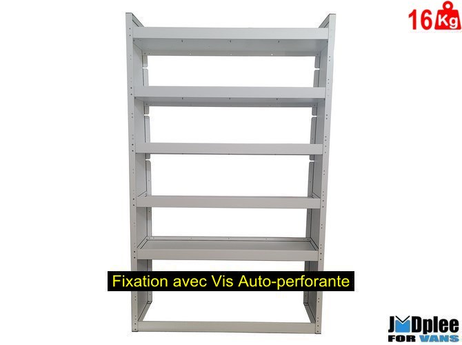 RAL BLANC - DELIVER 9-Casier Traction = LONGUEUR 1000 (L:100 x P:40 x H:158)